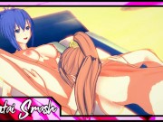 Kaede Sakura and Natsuru Senou have lesbian sex on the beach - Kampfer Hentai