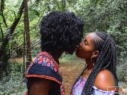 PUBLIC Walk in Park, Private African Lesbian Dildo Fuck